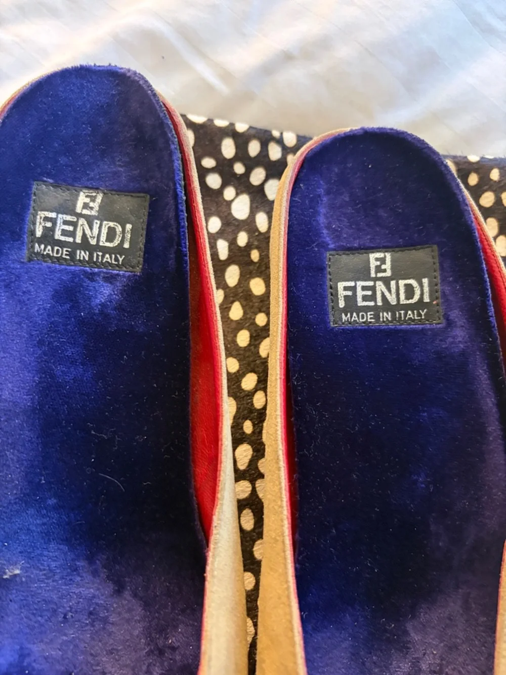 Fendi Tan Suede Beaded Mules with Multicolor Embellishment - Picture 2 of 12